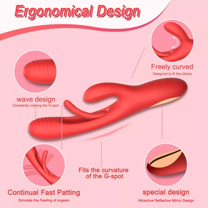 Buyging™ Bora 21 Modes Rabbit Tapping G-spot Vibrator