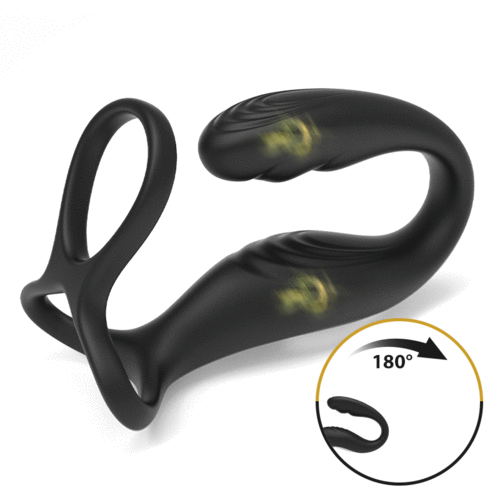 US$ 58.99 - [Pre-sale] ARLAN Wearable Prostate Massager 10 Quiet Vibrations  Dual Cock Ring - www.buyging.com