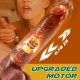 Neil 9 Vibrating 3 Telescoping Swing Realistic Dildo Vibrator 8.86 INCH