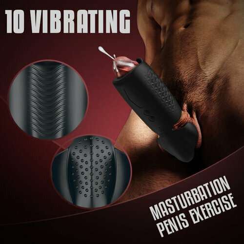 Buyging™ Dual Stimulation 10 Pulse Vibration Wrapped Penis Trainer
