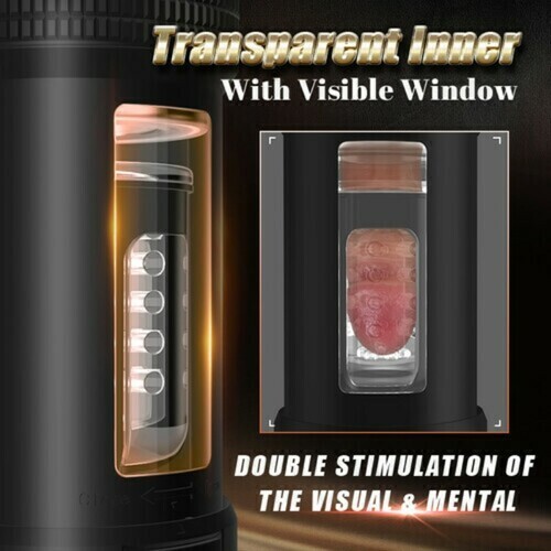Buyging™ 5 Sucking 5 Telescoping 10 Vibrating Oral Sex Male Masturbator