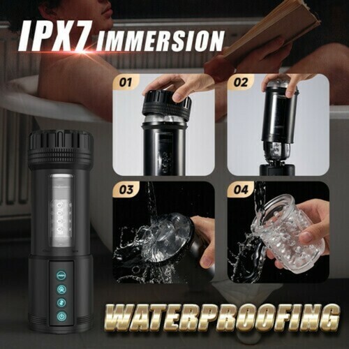Buyging™ 5 Sucking 5 Telescoping 10 Vibrating Oral Sex Male Masturbator