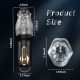 5 Rotating 10 Vibrating Transparent Sleeve Oral Sex Cup