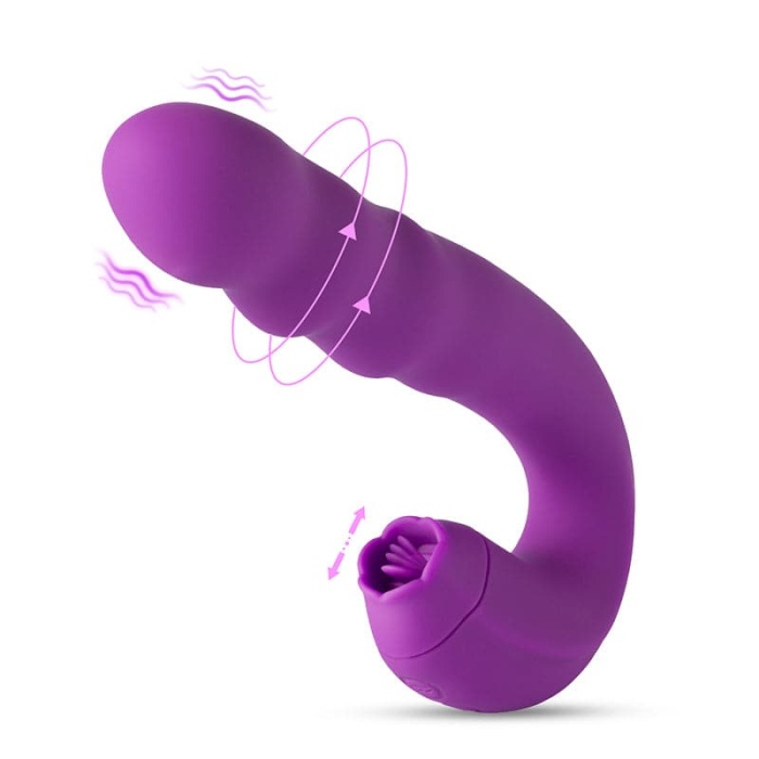 Buyging™ G Spot Vibrator With Rotating Head & Tongue Vibrator