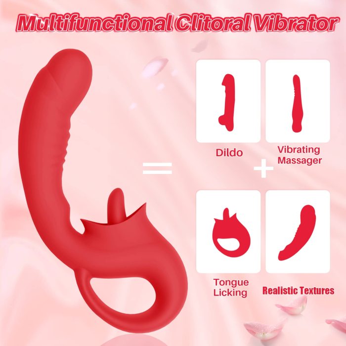 10 Vibrating Clitoral Licking G-Spot Vibrator