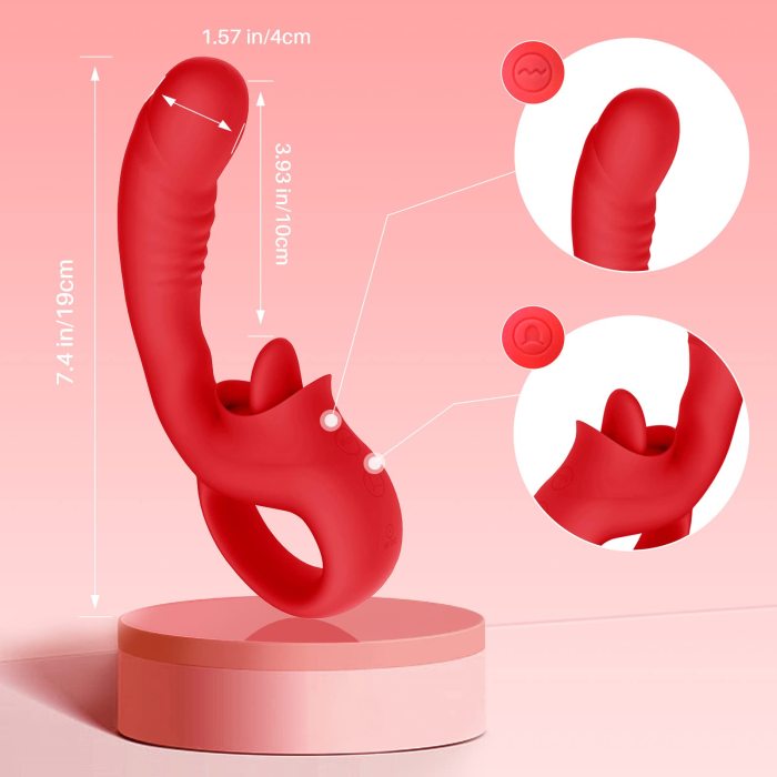 10 Vibrating Clitoral Licking G-Spot Vibrator