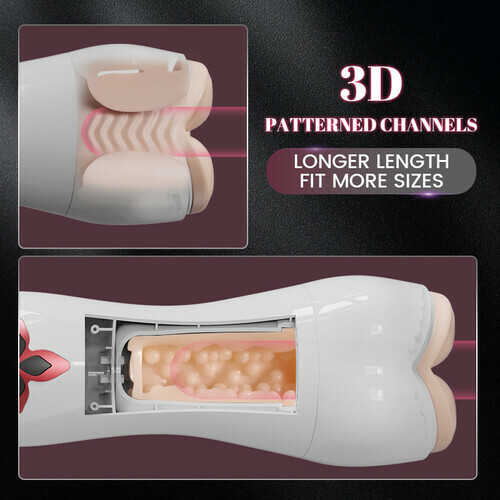 Allure Split Design Breast Vulva Entry 5 Suction & 7 Vibrations Male Masturbator