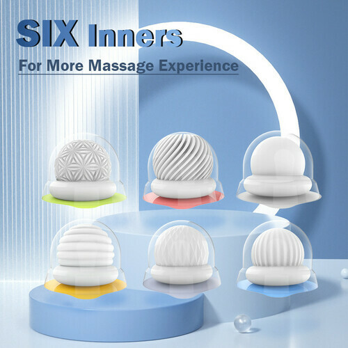 6 PCS Manual Erotic Jelly Stretchy Male Masturbator