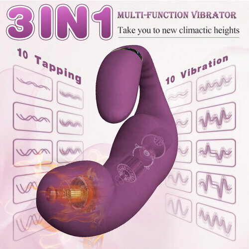 Buyging™ 3 IN 1 G-Spot Heating Vibrator Clit Rubbing Massager