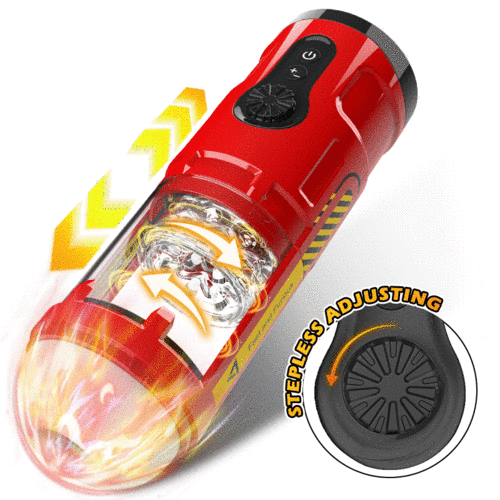 Buyging™ Stepless Adjusting Thrusting Rotating Male Masturbator with Visible Channel
