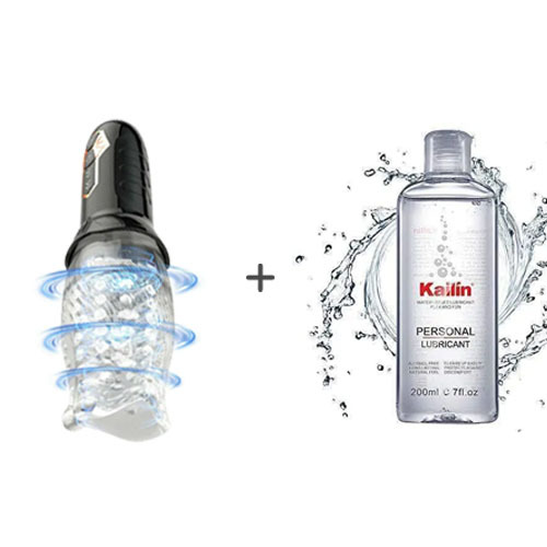 5 Rotating 10 Vibrating Transparent Sleeve Oral Sex Cup