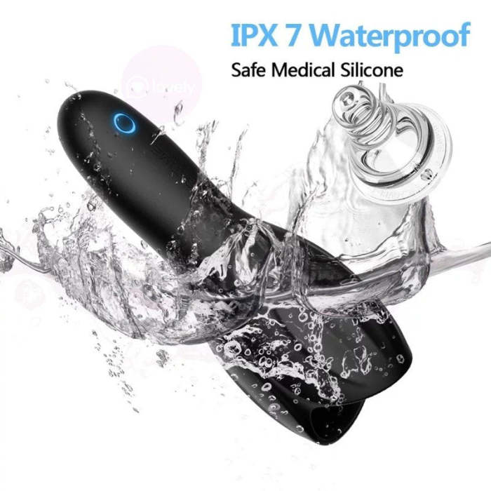 QMYSKY 10 Frequency Vibrating Penis Massage Glans Exerciser