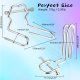 Steel Material Anal/Vaginal Expander Stainless BDSM Sex Toy for Men/Women