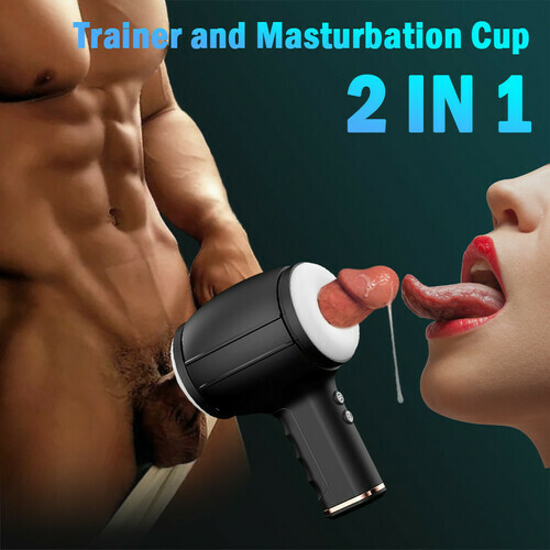 Buyging™ 8 Vibrating 5 Thrusting Handheld Male Masturbtor