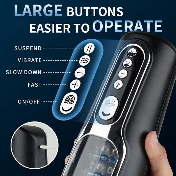 Buyging™ 66 Massage Rollers Thrusting Vibrating Masturbator