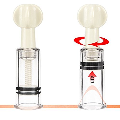 2pcs/Set Nipple Sucker-Twist Up Manual Vacuum Natural Nipple Correction Cup