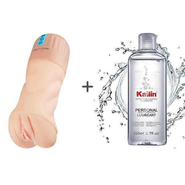 Buyging™ OLIVER 5 Sucking 10 Vibrating Simulated Vagina Masturbator and Pussy Pocket