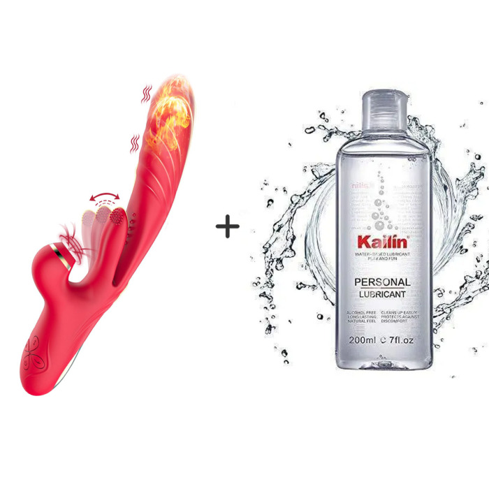 Buyging™ 10 Pulsating 7 Sucking 3 Thrusting & Vibrating Heating G-spot Dildo Vibrator
