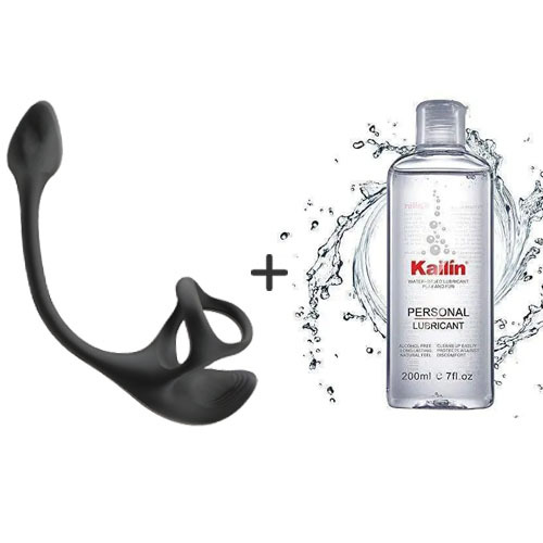 Buyging™ Spherical Vibrating Anal Plug with Penis Rings