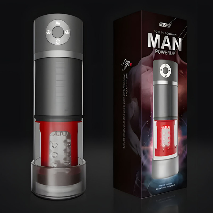 Buyging™ 5 Sucking 5 Rotating Vibrating Penis Pump and Masturbator