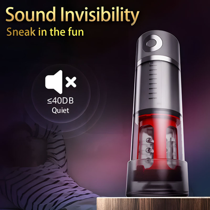 Buyging™ 5 Sucking 5 Rotating Vibrating Penis Pump and Masturbator