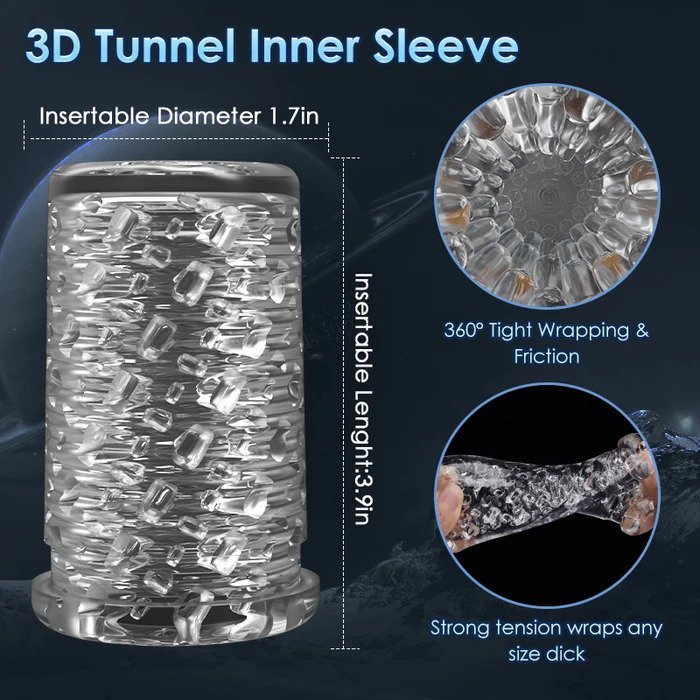 AVENGER 11 Modes Thrusting Rotating Auto Masturbator with Ultra Realistic Vagina