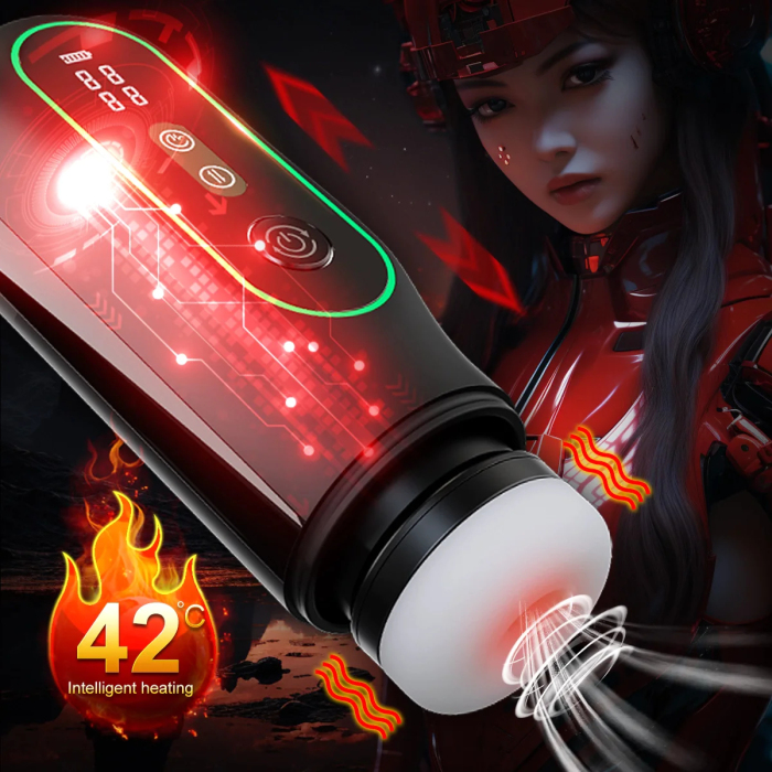 Buyging™ 5 In 1 Male Masturbator Sucking Thrusting Vibrating Heating Voice