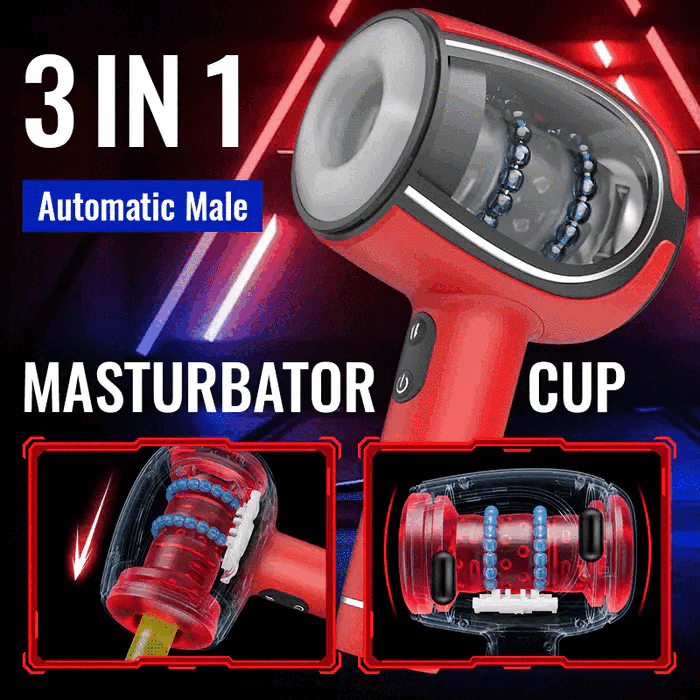 Buyging™ Automatic 6 Thrusting Vibrating Handheld Male Masturbator