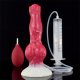 Lifelike Squirting Dildo Wolf Animal Dildos with Suction Cup Ejaculating Silicone Dog Dildo