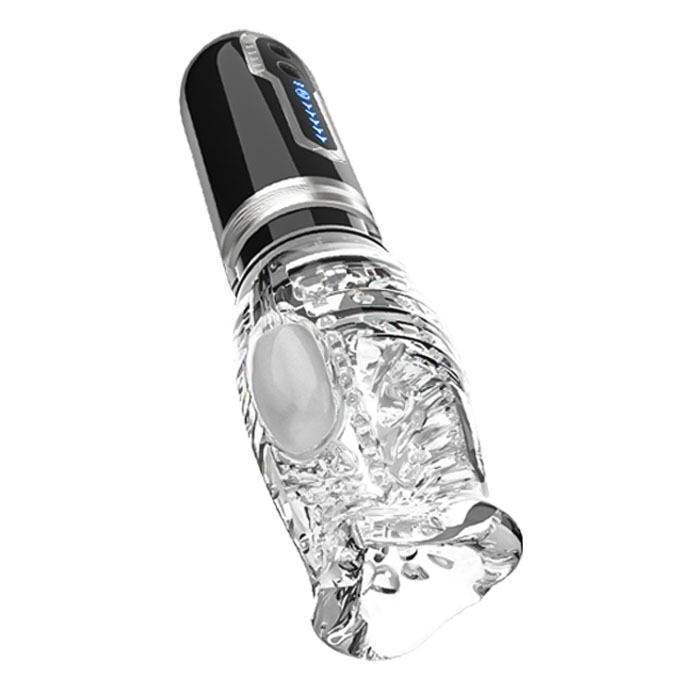 5 Thrusting Rotating 7 Vibrating Oral Sex Handheld Masturbator