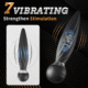 Buyging™ 7 Vibrating 7 Head Rotating Remote Prostate Anal Butt Plug