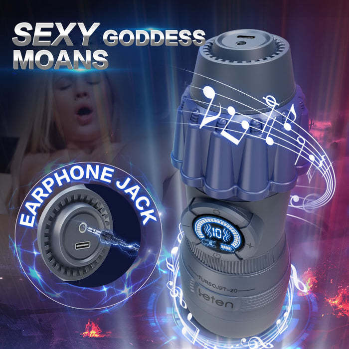 Buyging™ LETEN 11000rpm 10 Sucking 10 Vibrating Male Masturbator