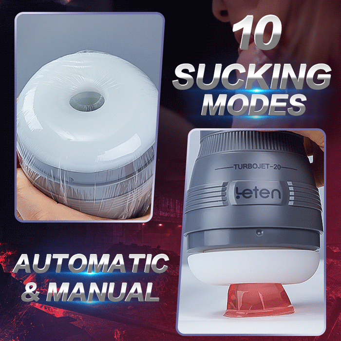 Buyging™ LETEN 11000rpm 10 Sucking 10 Vibrating Male Masturbator