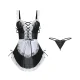 SEXY LOW CUT MAID LACE UNIFORM SET