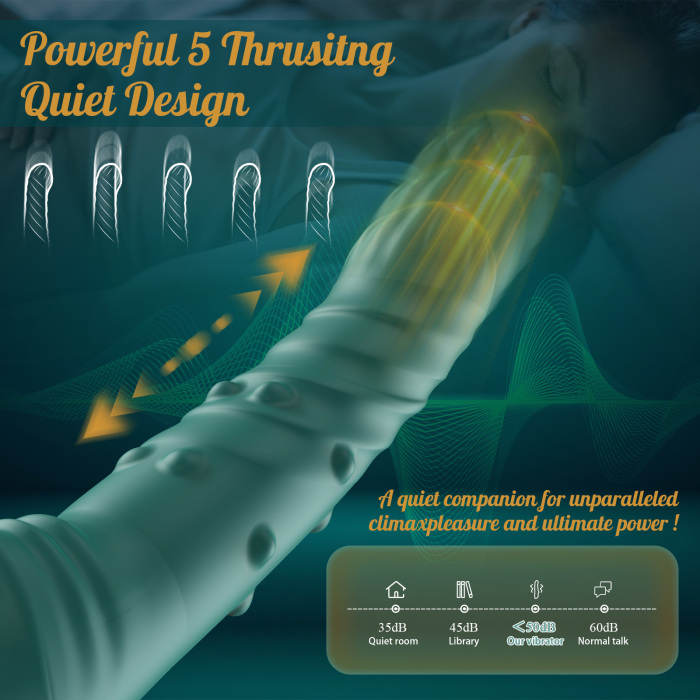 BuyGing 3IN1 Dual Bead 5 Push Aside 10 Vibration Modes G-spot Vibrator