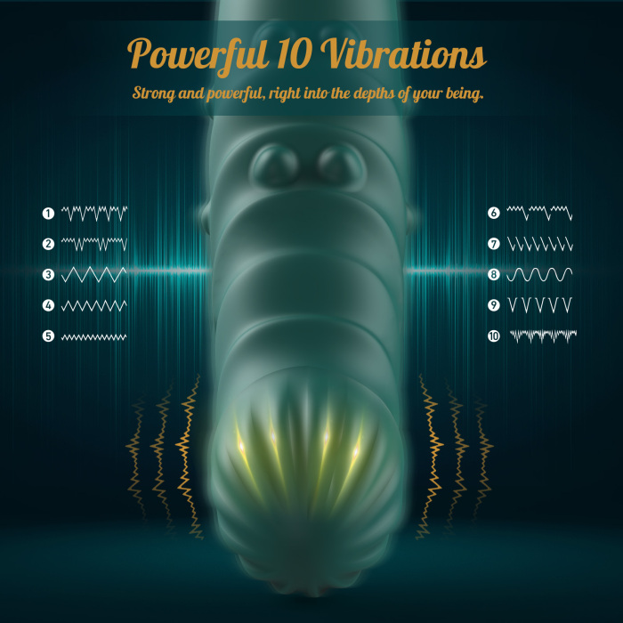 BuyGing 3IN1 Dual Bead 5 Push Aside 10 Vibration Modes G-spot Vibrator