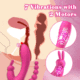 12 Functions Rabbit Vibrator G-spot Clit and P-spot Anal Vibrator Triple Curve