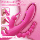 12 Functions Rabbit Vibrator G-spot Clit and P-spot Anal Vibrator Triple Curve