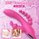 12 Functions Rabbit Vibrator G-spot Clit and P-spot Anal Vibrator Triple Curve