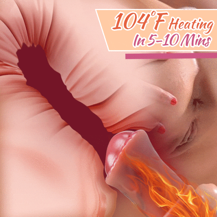 Buyging™ 3 Telescopic Swing 10 Vibration Heating Dildo 7.75 Inch
