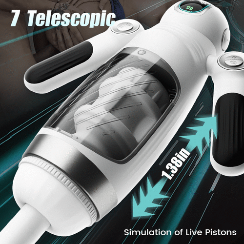 BuyGing 7 Telescopic Squeezing 12 Vibration Masturbator Experience More Authentic Piston