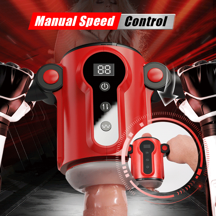 9 Thrusting 9 Vibrating Penis Training and Masturbation 2 IN 1 Adult Toy