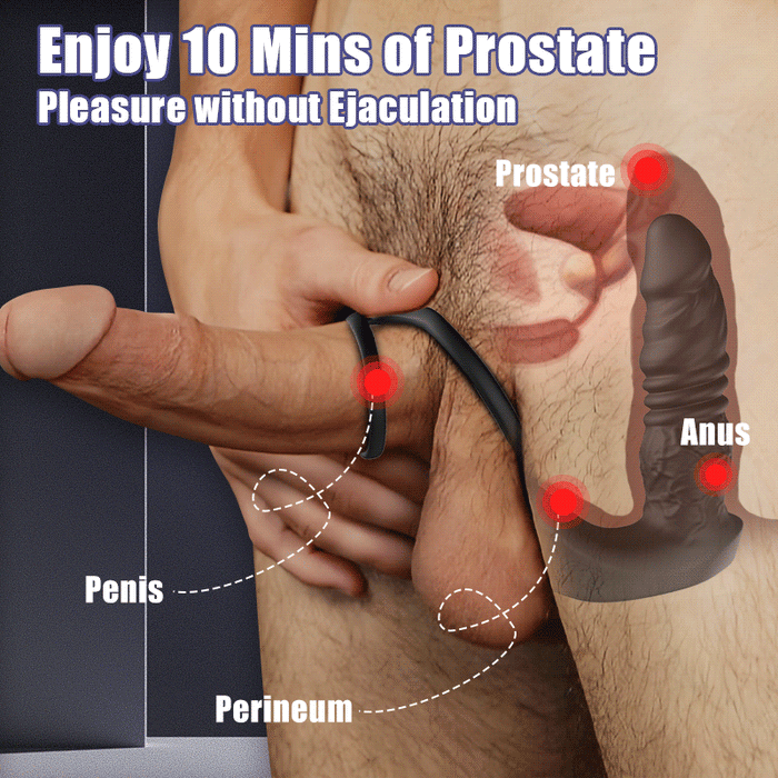BuyGing Bluetooth Remote Control 9 Thrusting Vibrating Prostate Massager