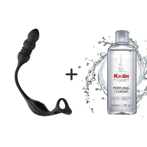 Buyging™ Wearable 9 Thrusting 9 Vibrating Prostate Massager with Dual Cock Rings