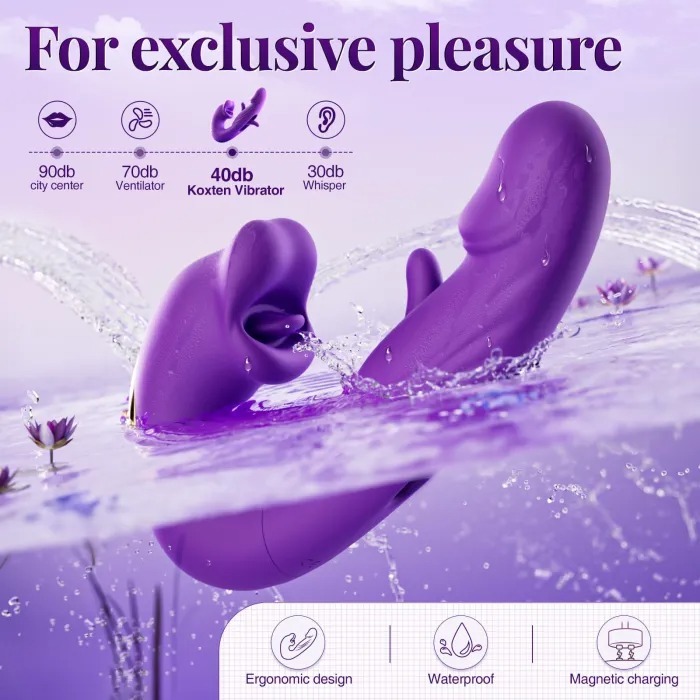 Buyging™ G-spot Vibrator Women Sex Toy with 7 Flapping Vibrating & 5 Licking Sucking Modes