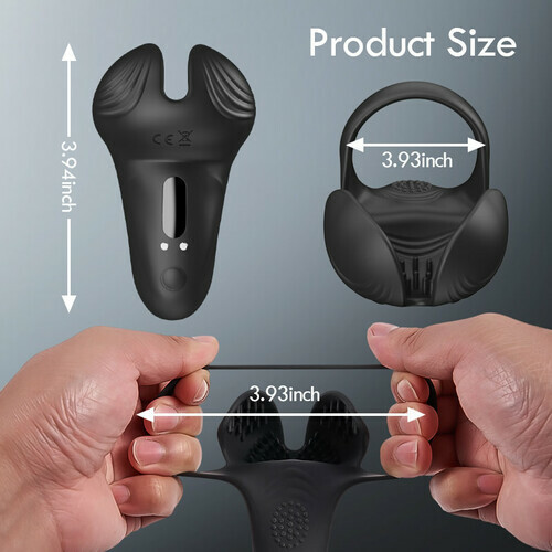 Buyging™ App Control Double Stimulation Well Wrapped Vibrating Cock Ring