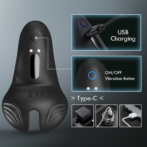 Buyging™ App Control Double Stimulation Well Wrapped Vibrating Cock Ring