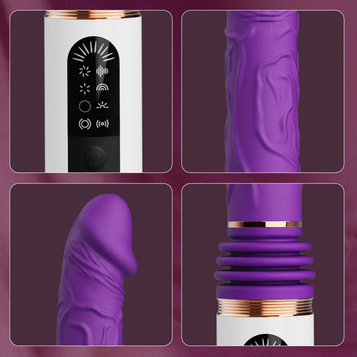 Buyging™ 5 Thrusting 8 Vibrating Flexible Bending Dildo