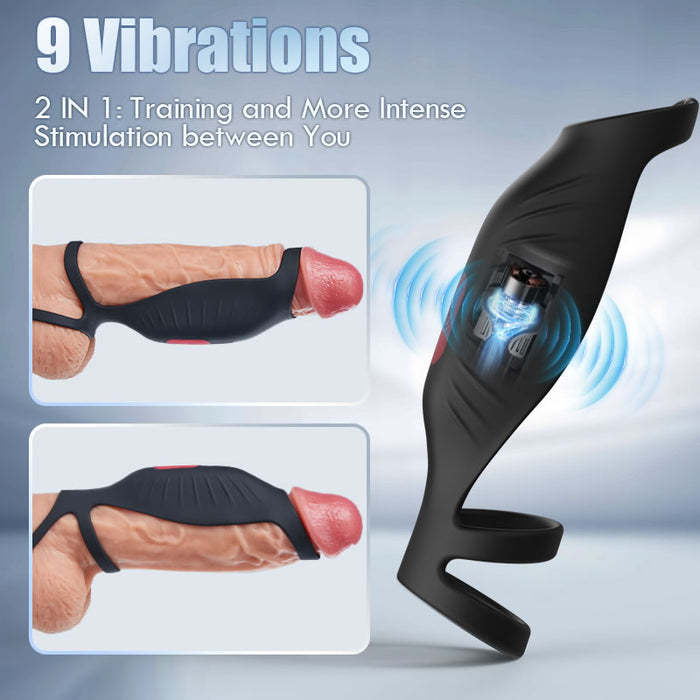 Buyging™ Pleasure Fusion Pro 9 Vibration Modes Efficient&Flexible Cock Ring