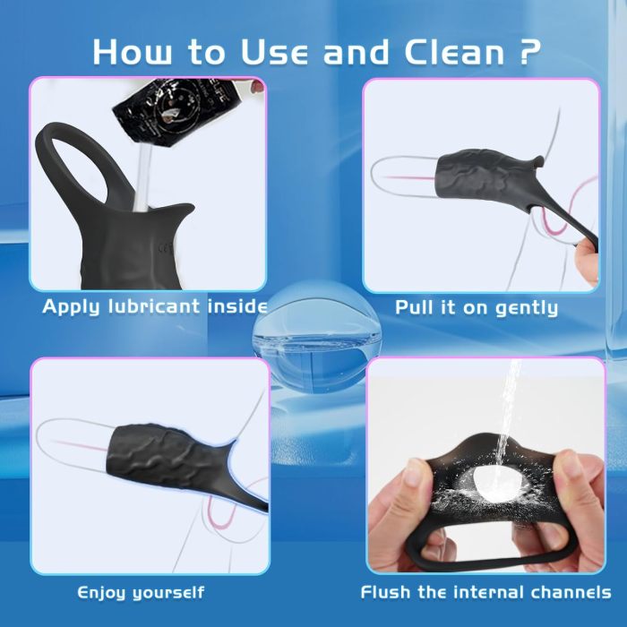 Buyging™ Penis Ring Vibrator Delay Ejaculation Erection Enhancement